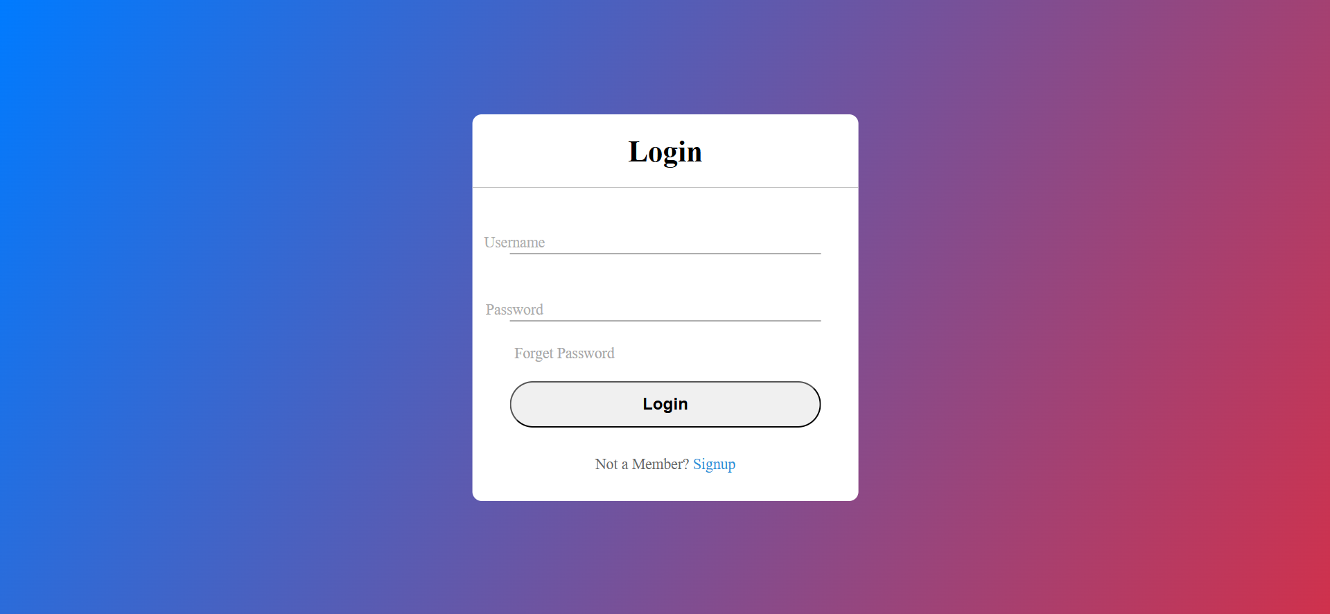 Login Page