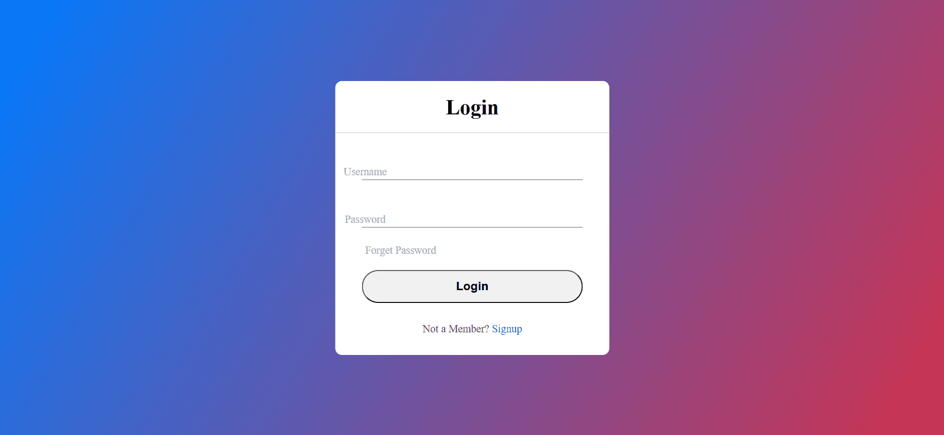 Login Page