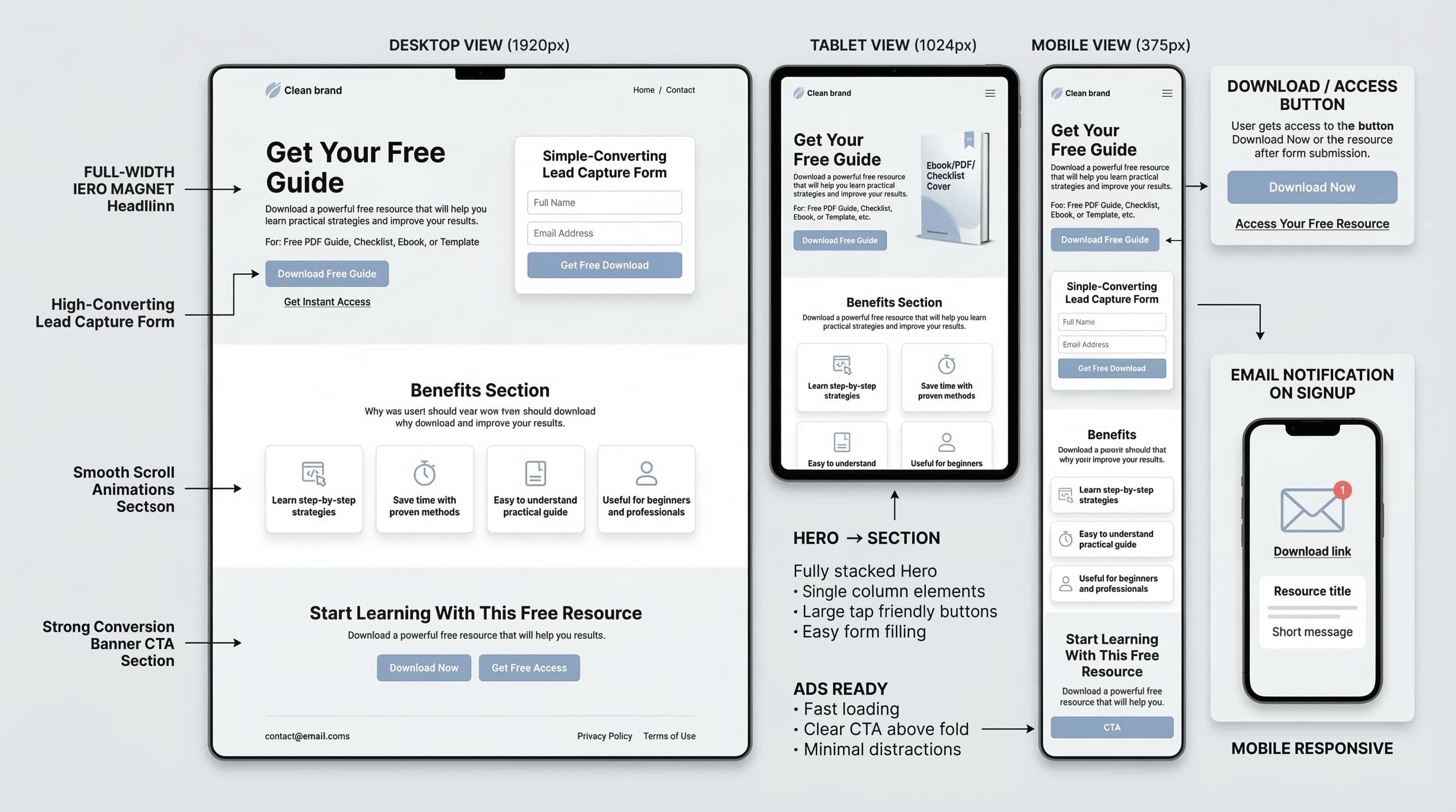 Lead Magnet Landing Page